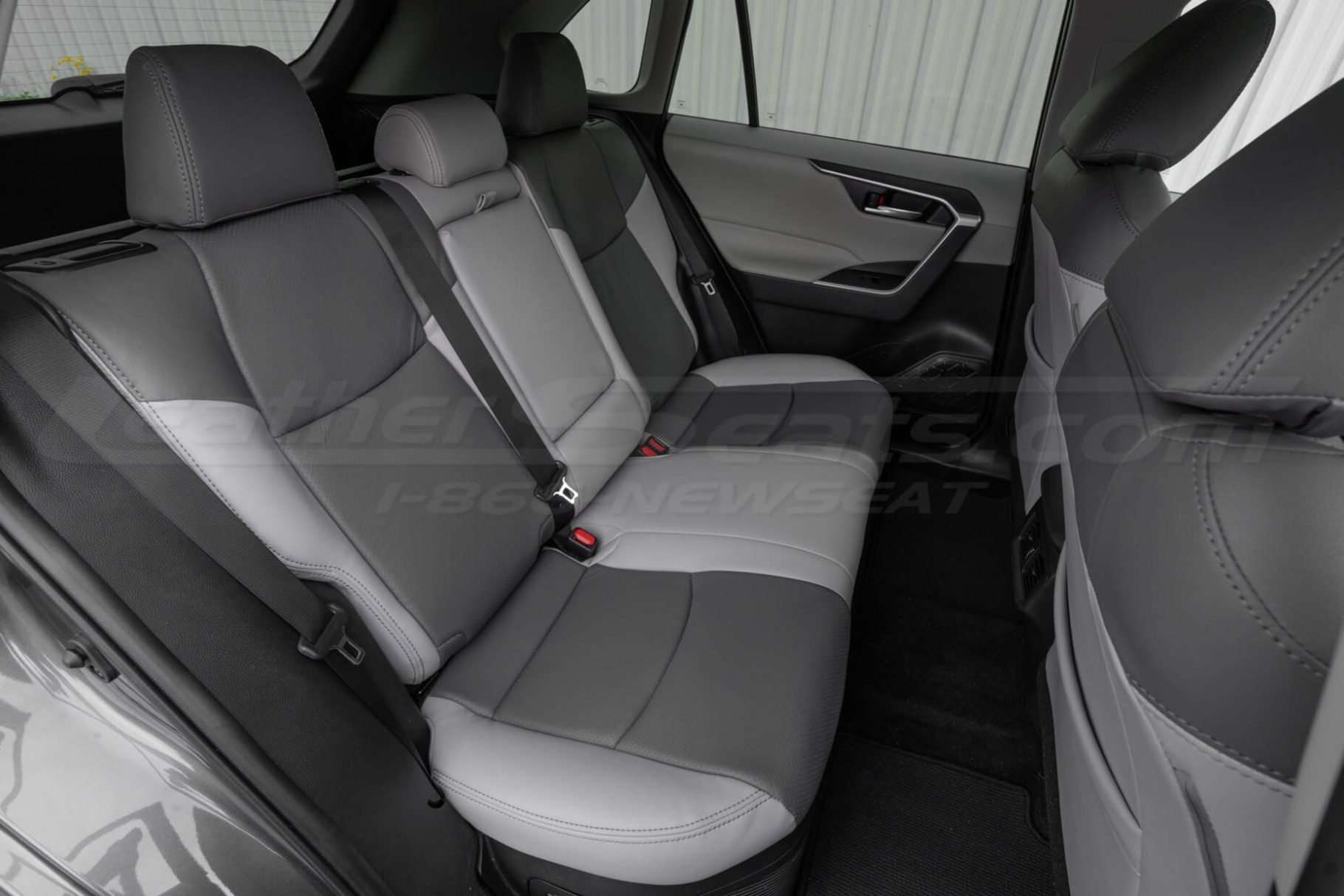 2019-2023 Toyota RAV4 Dove Grey & Light Grey Upholstery - Rear seats passenger side
