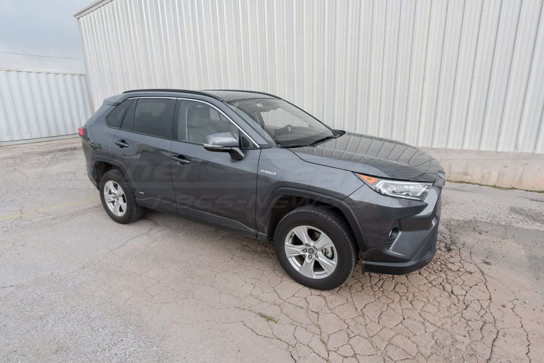 2021 Grey Toyota RAV4 XLE Hybrid Exterior