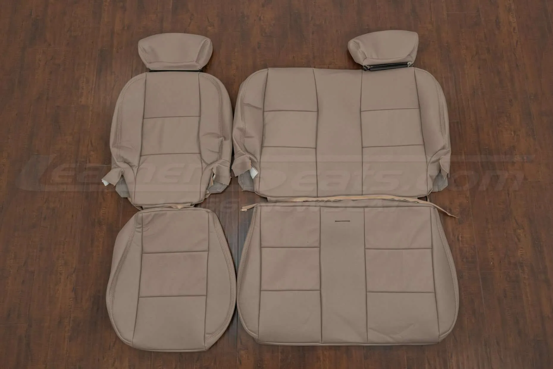 Ford F-150 SuperCrew Leather Seat Interior Kit - Adobe - Rear seat upholstery
