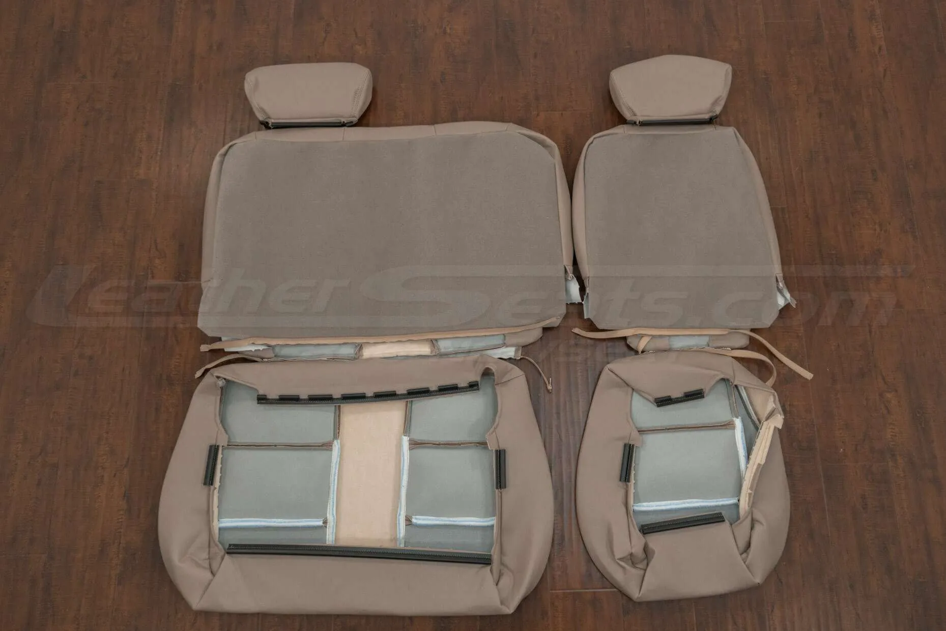 Back view of rear seats