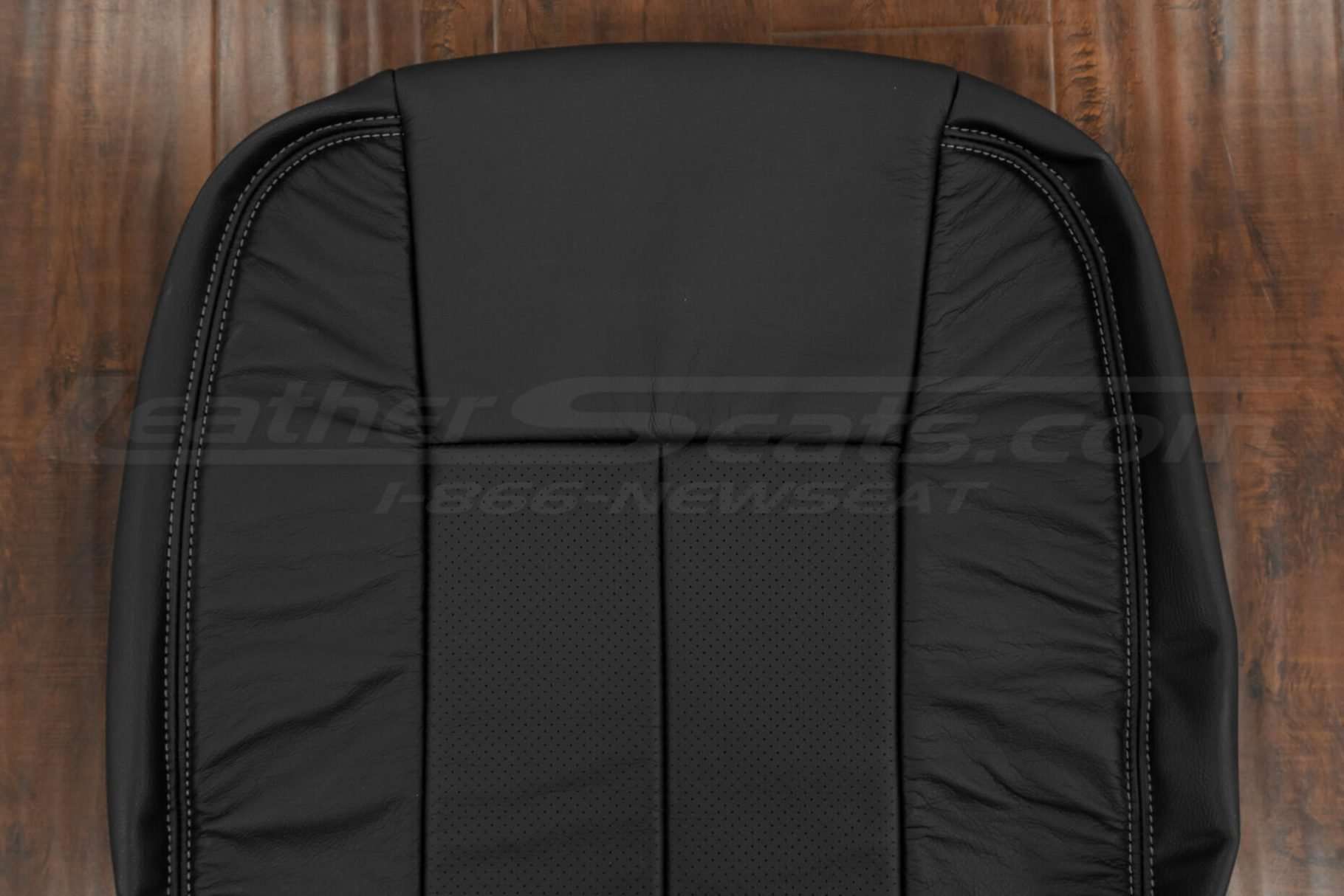 Upper section of Black backrest upholstery