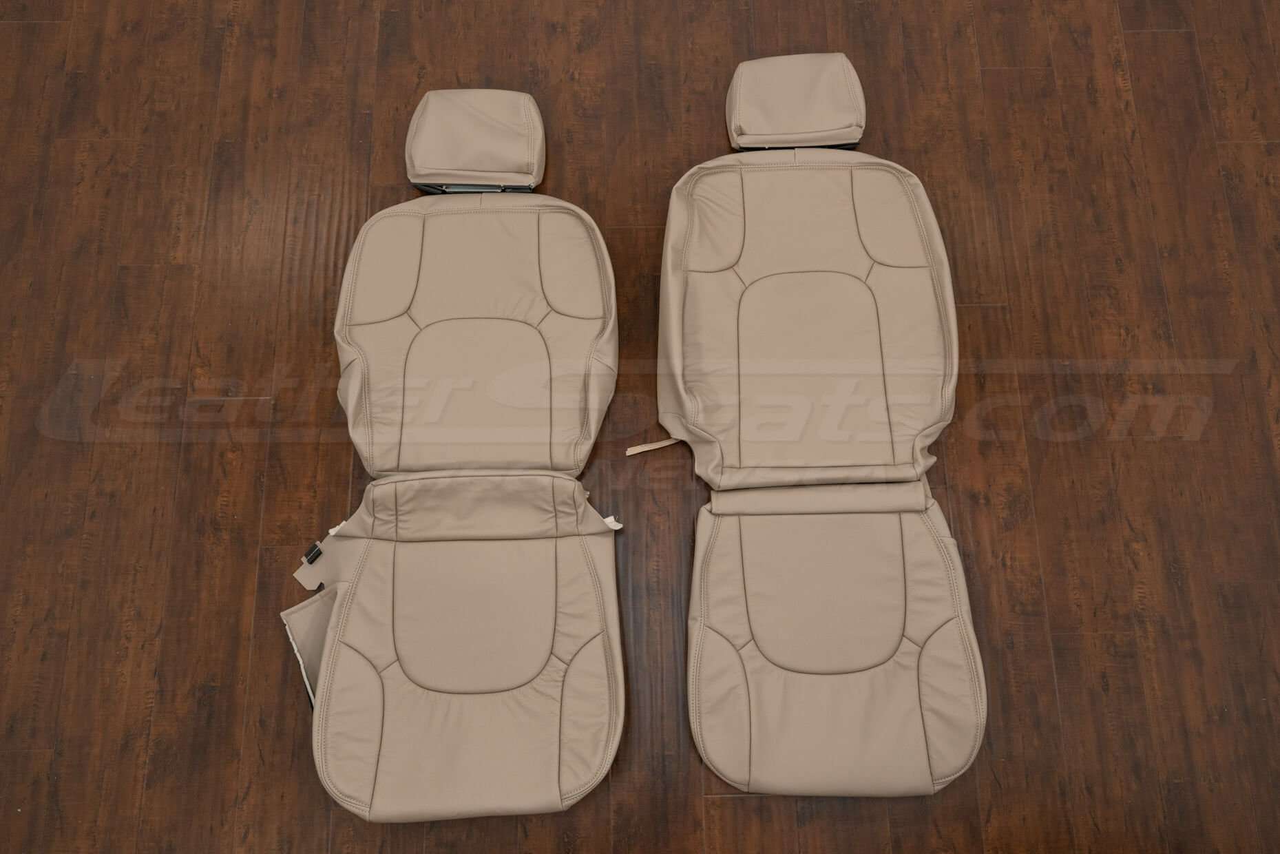 2010-2011 Nissan Titan Crew Can leather seat interior kit - Sandstone - Front seat upholstery