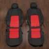 2018-2022 Toyota C-HR Leather Seat Upholstery Kit - Black/Bright Red Inserts - Front seat upholstery