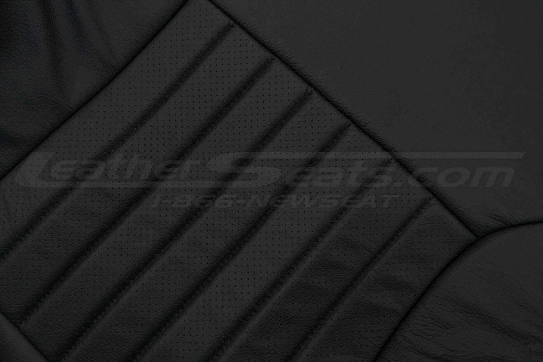 Backrest leather and perforated leather texture