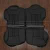Nissan Xterra Leather Seat Interior Kit - Black - 50/50 Splt rear seat upholstery