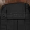 Upper section of Black backrest upholstery