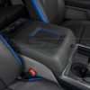 + Ford Superduty Sanctum Wireless Charging Console in Dark Graphite with Cobalt stitching and Trim Ring - Installed