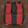 2022-2023 Honda Civic Si Sedan Leather Seat Kit - Ecstasy Black/Ecstasy Red - Rear seats w/ Armrest