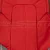 Bright Red Insert section of backrest upholstery