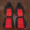 2009 Pontiac G8 GT Leather Seat Upholstery Kit - Black/Bright Red - Front seat upholstery