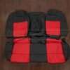 2008-2009 Pontiac G8 Leather Seat Interior Kit - Black/Bright Red - Rear seat upholstery with Armrest