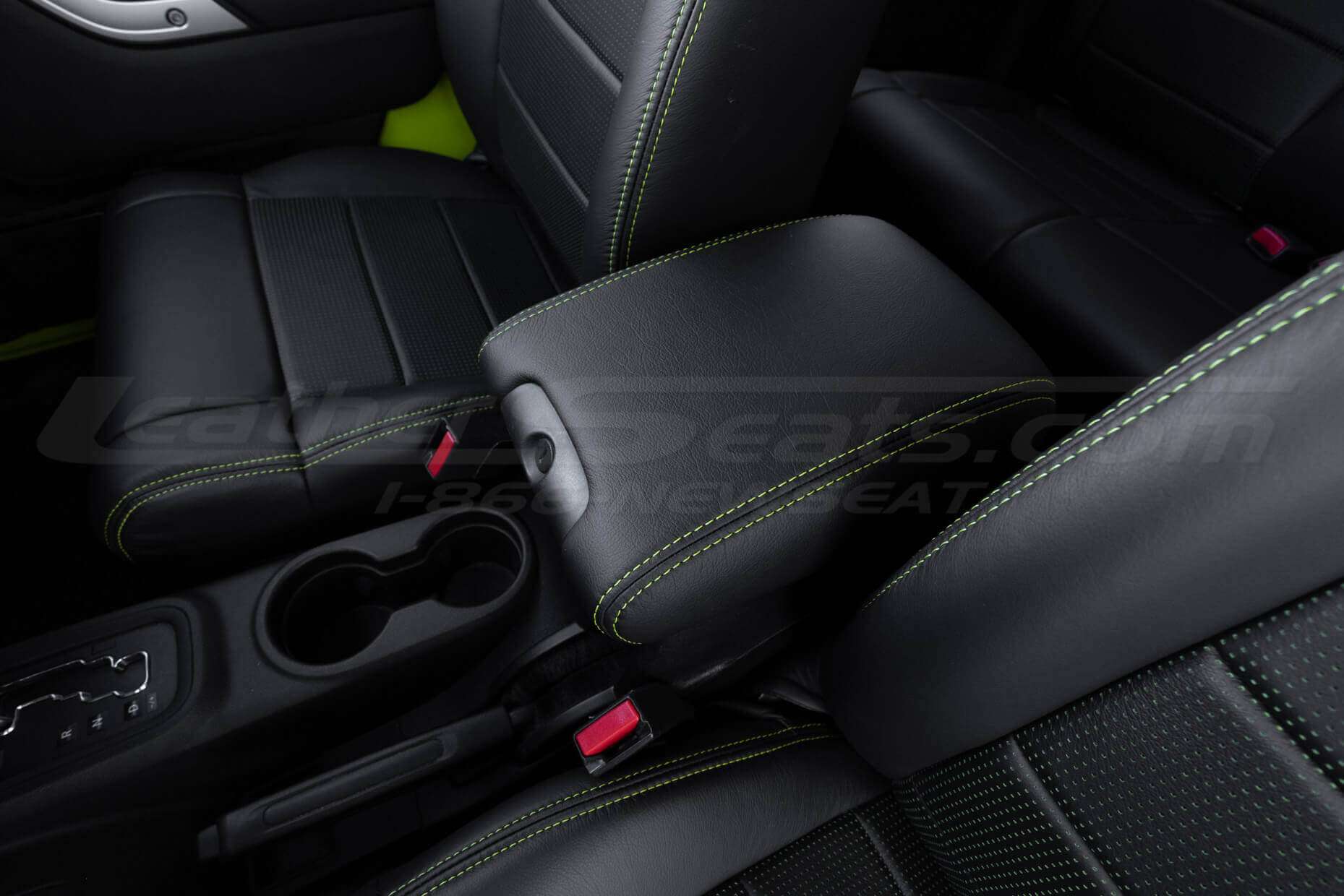 Passenger side view of console lid cover