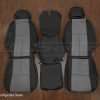 2007-2013 GMC Sierra Black & Light Grey - Front seat 40/20/40 Seat configuration