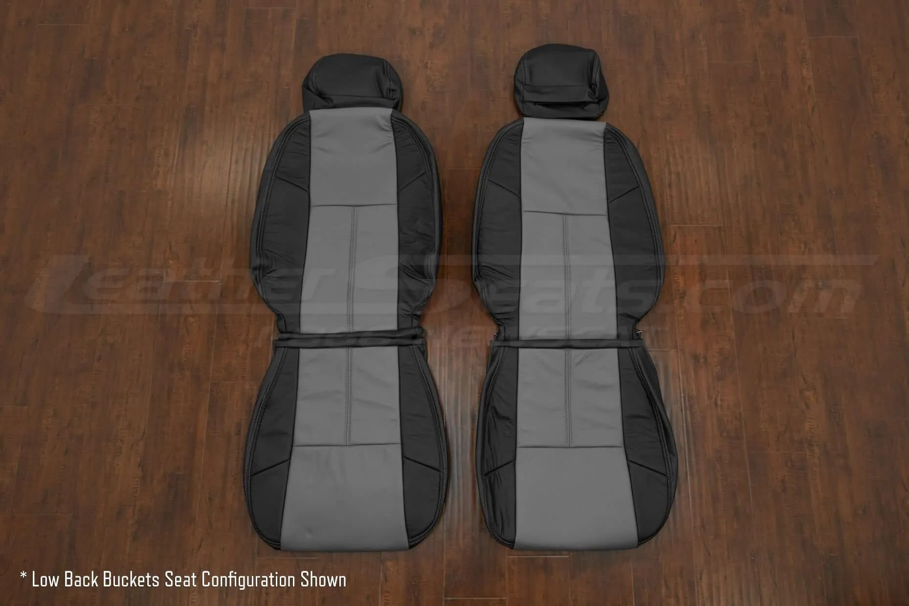 GMC Sierra Black & Light Grey - Low Back Bucket Seat Configuration