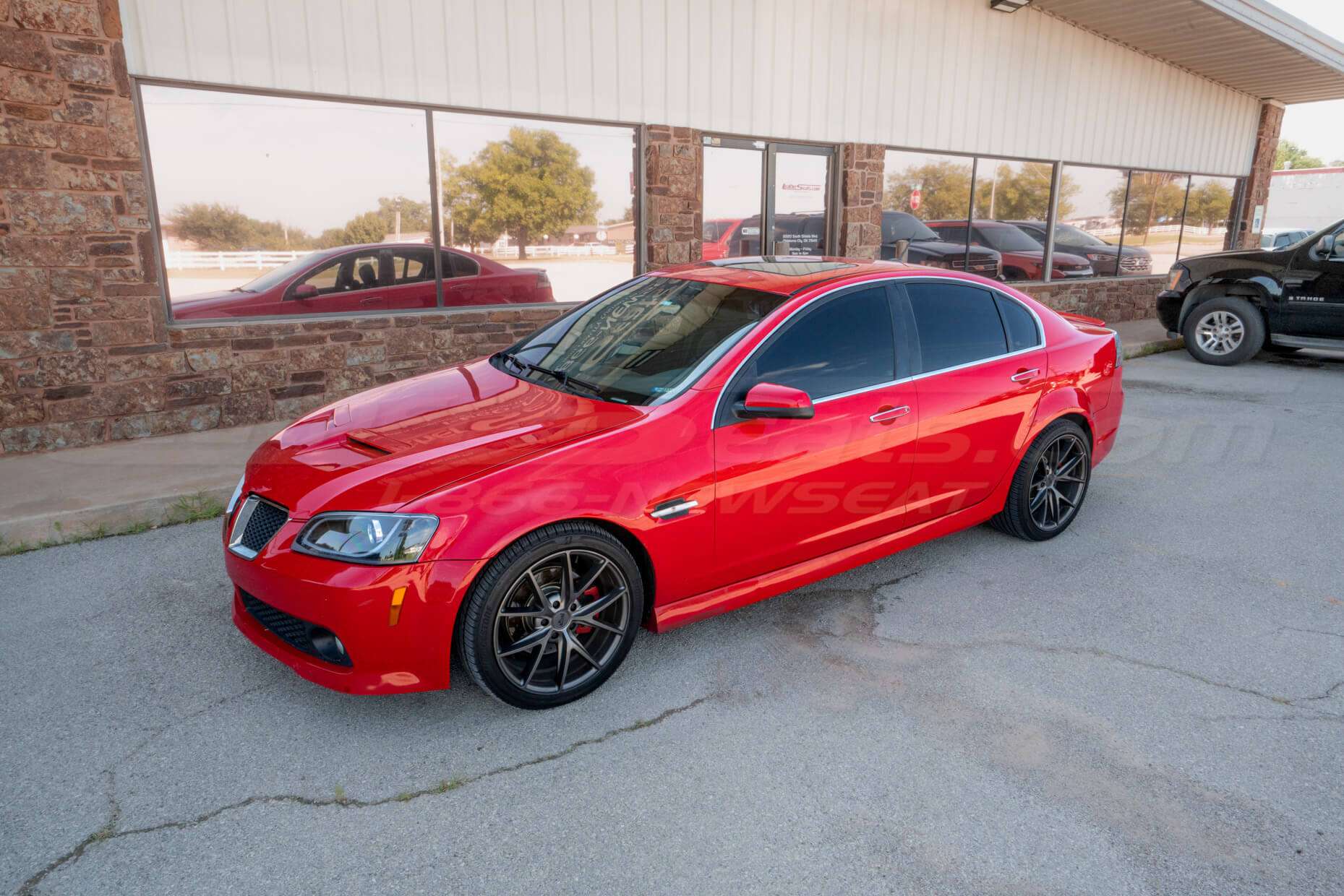 2009 Pontiac G8 GT with LeatherSeats.com custom seats - Bright Red exterior