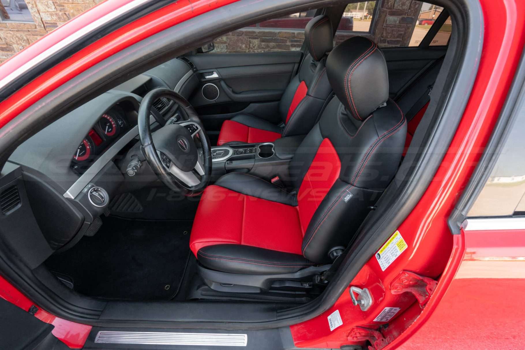 Alternative view of 2008-2009 Pontiac G8 with custom LeatherSeats.com upholstery