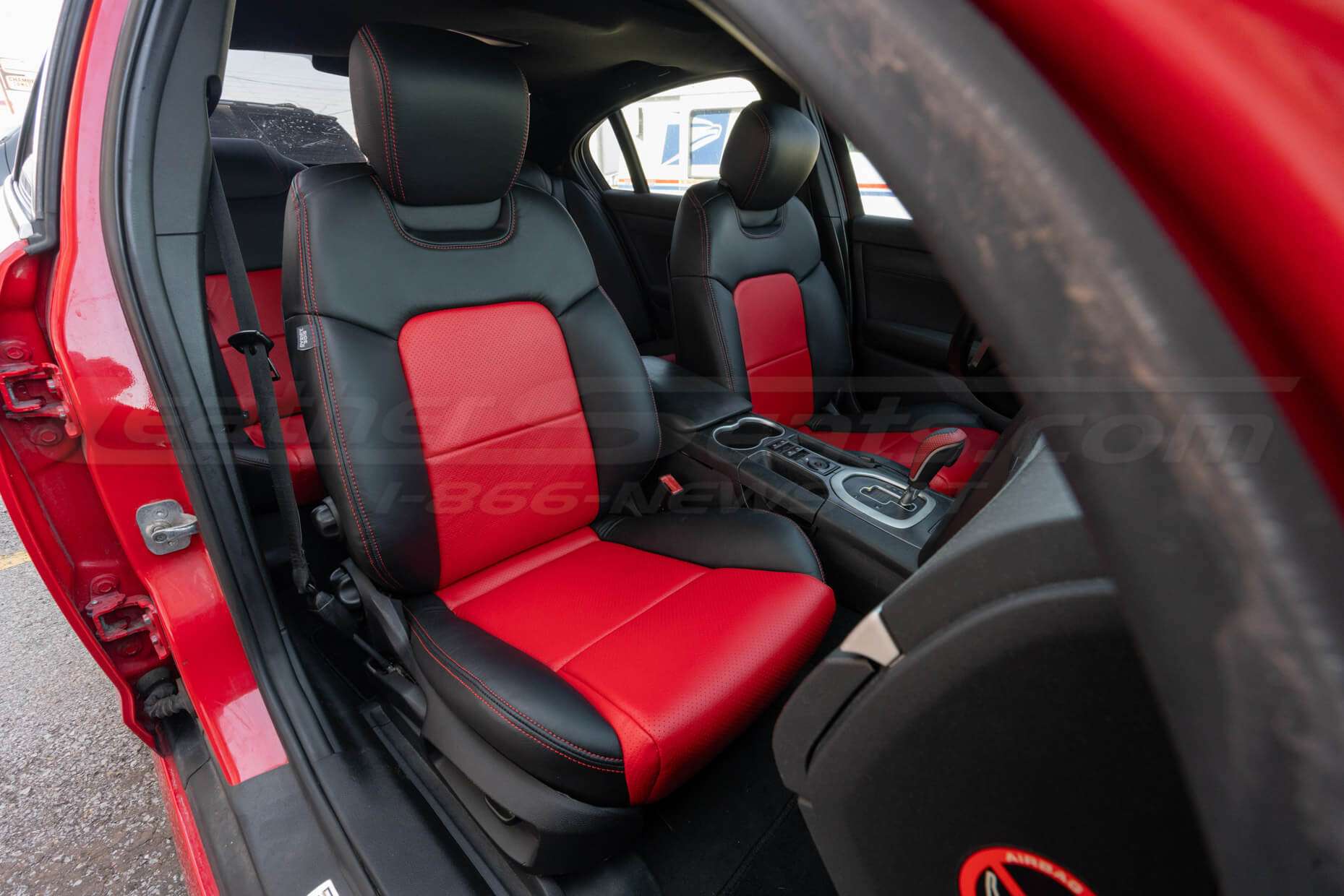 Passenger Side Pontiac G8 installed leather seats