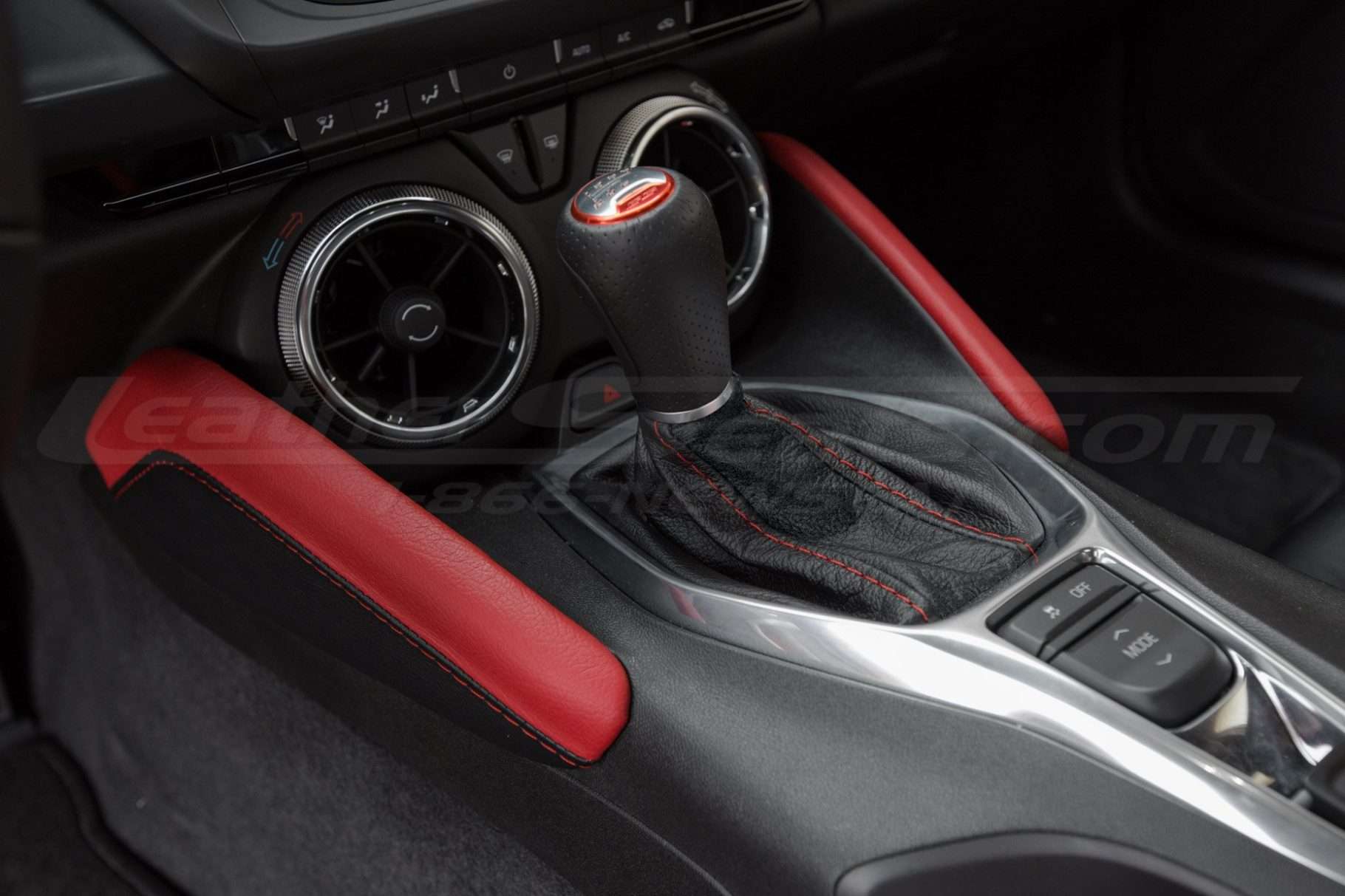 2016-2023 Single Tone leather shift boot upholstery for Chevy Camaro