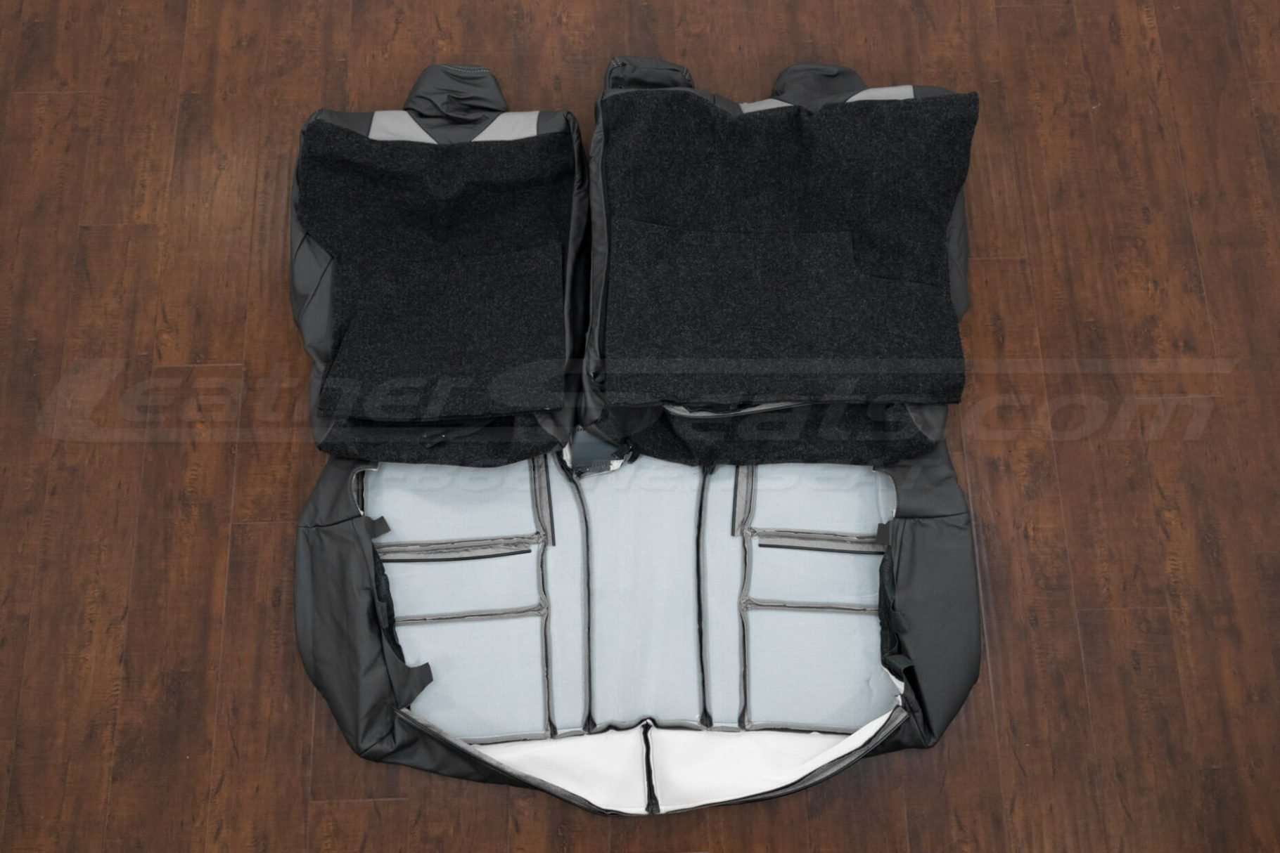 Rear seat upholstery flipped