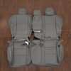 Toyota RAV4 Light Grey leather sat upholstery with contrasting Black double-stitching - Rear seat upholstery with armrest