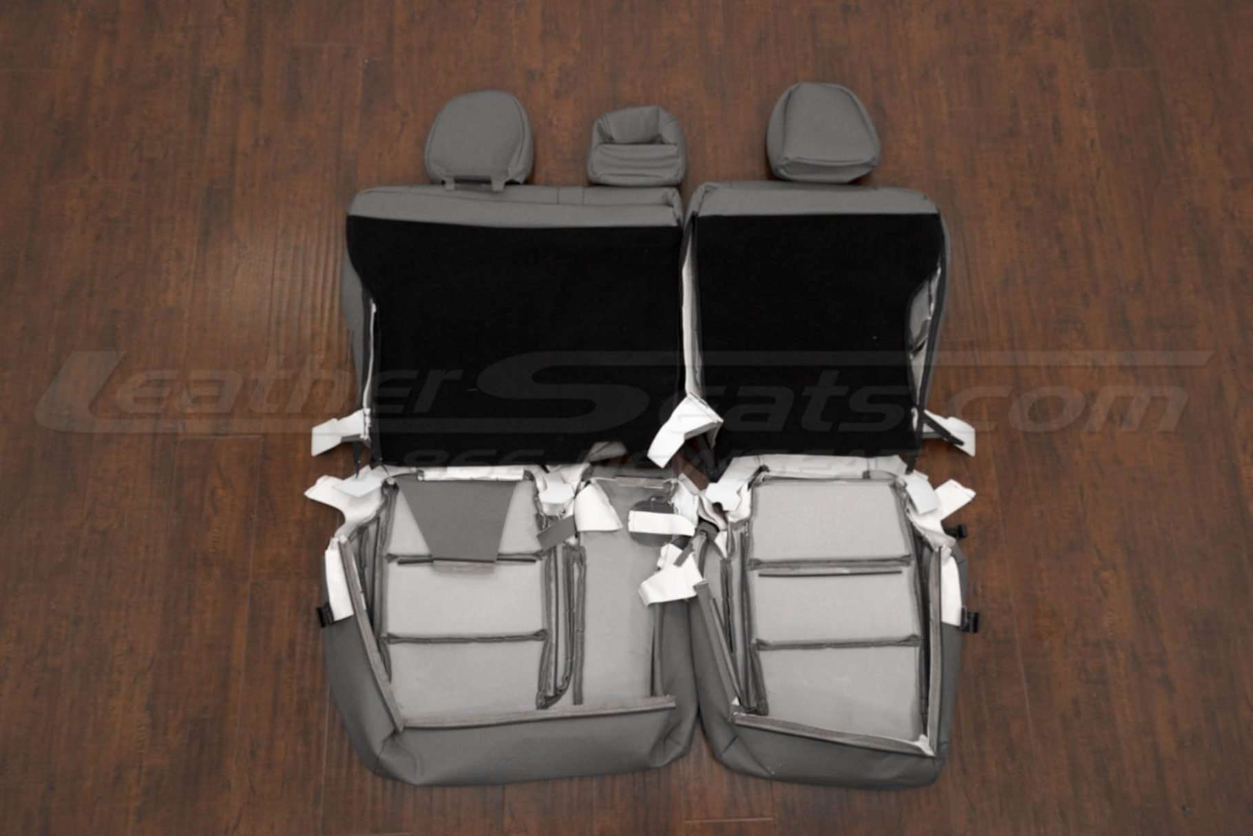 Back view of rear seat upholstery