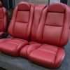 Pontiac GTO Cardinal Rear Leather Seats Installed
