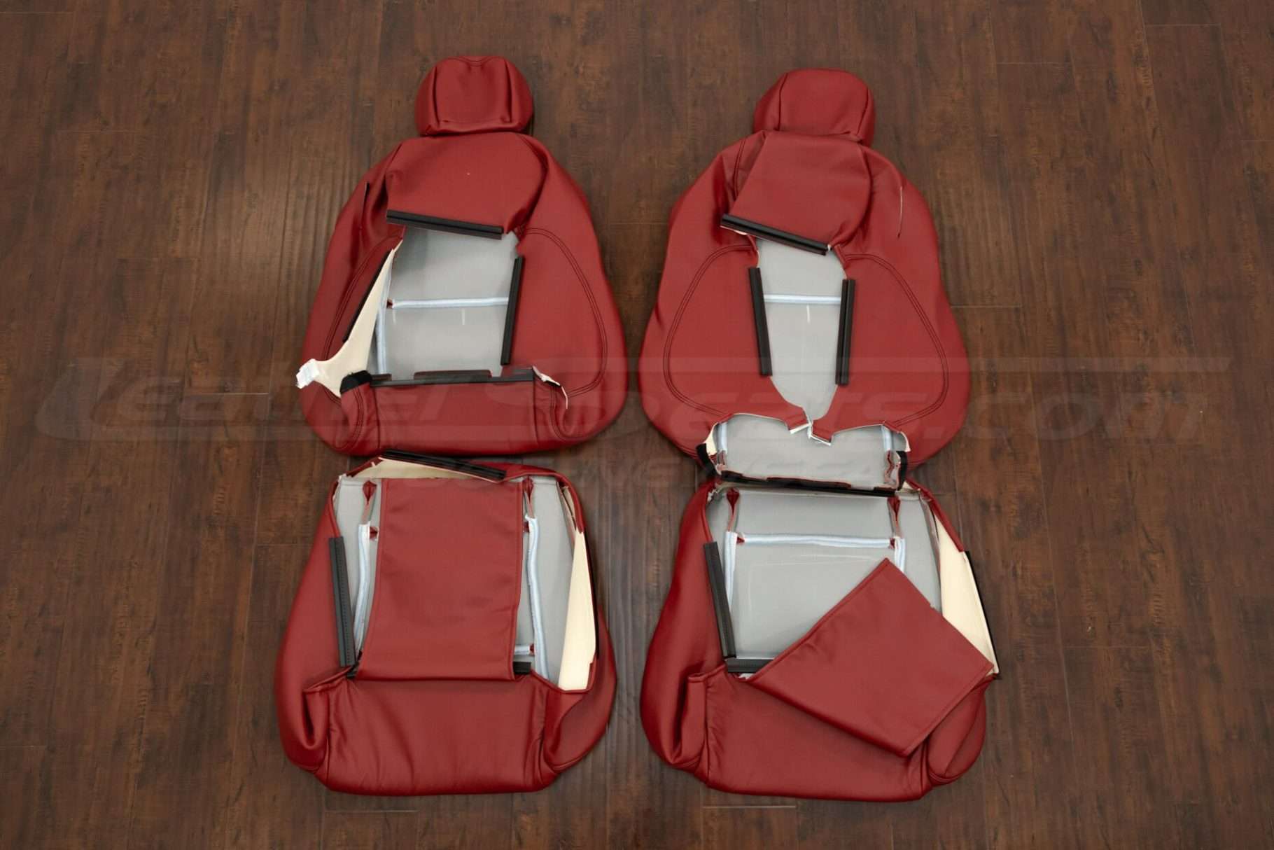 Front seat uphosltery flipped