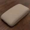 Alternate side view of Toyota Solara console lid with Ivory leather