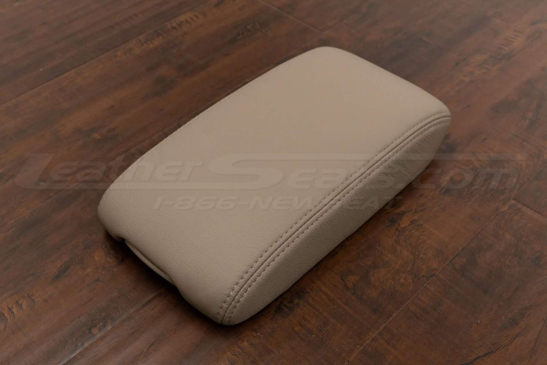 Alternate side view of Toyota Solara console lid with Ivory leather