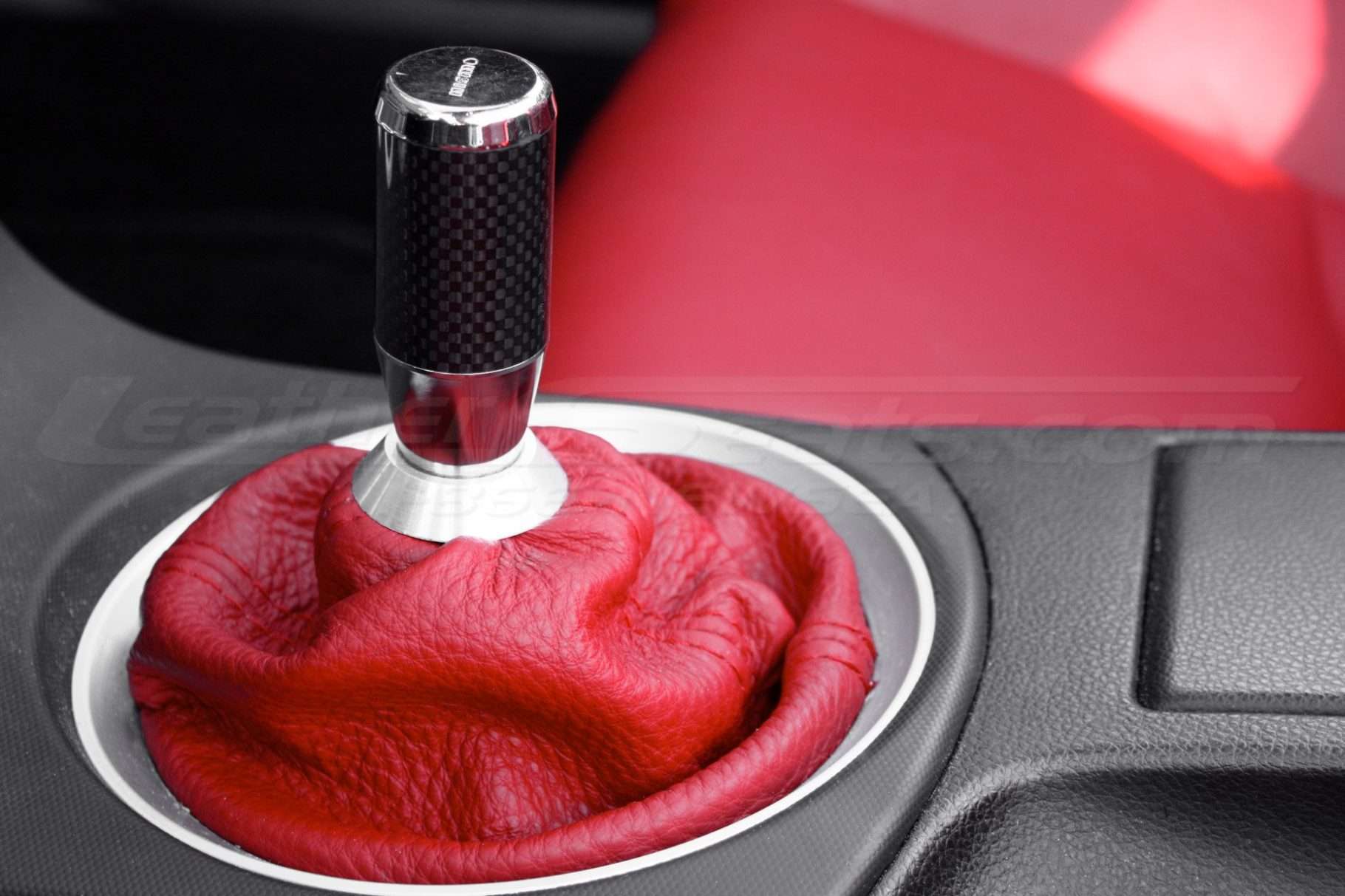 Nissan 350Z leather shift boot upholstery