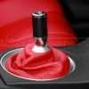 Red leather manual shift boot for Nissan 350z