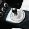 White manual shift boot with contrasting black stitching for Nissan 350Z