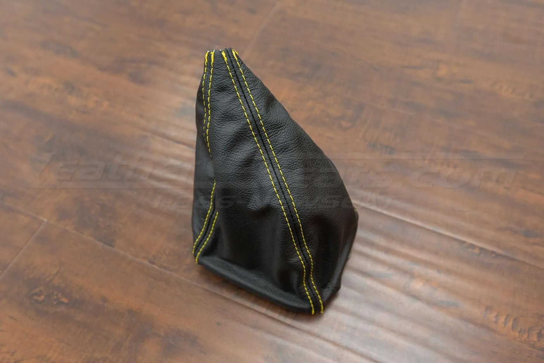 Black Jeep Shift boot with contrasting yellow stitching