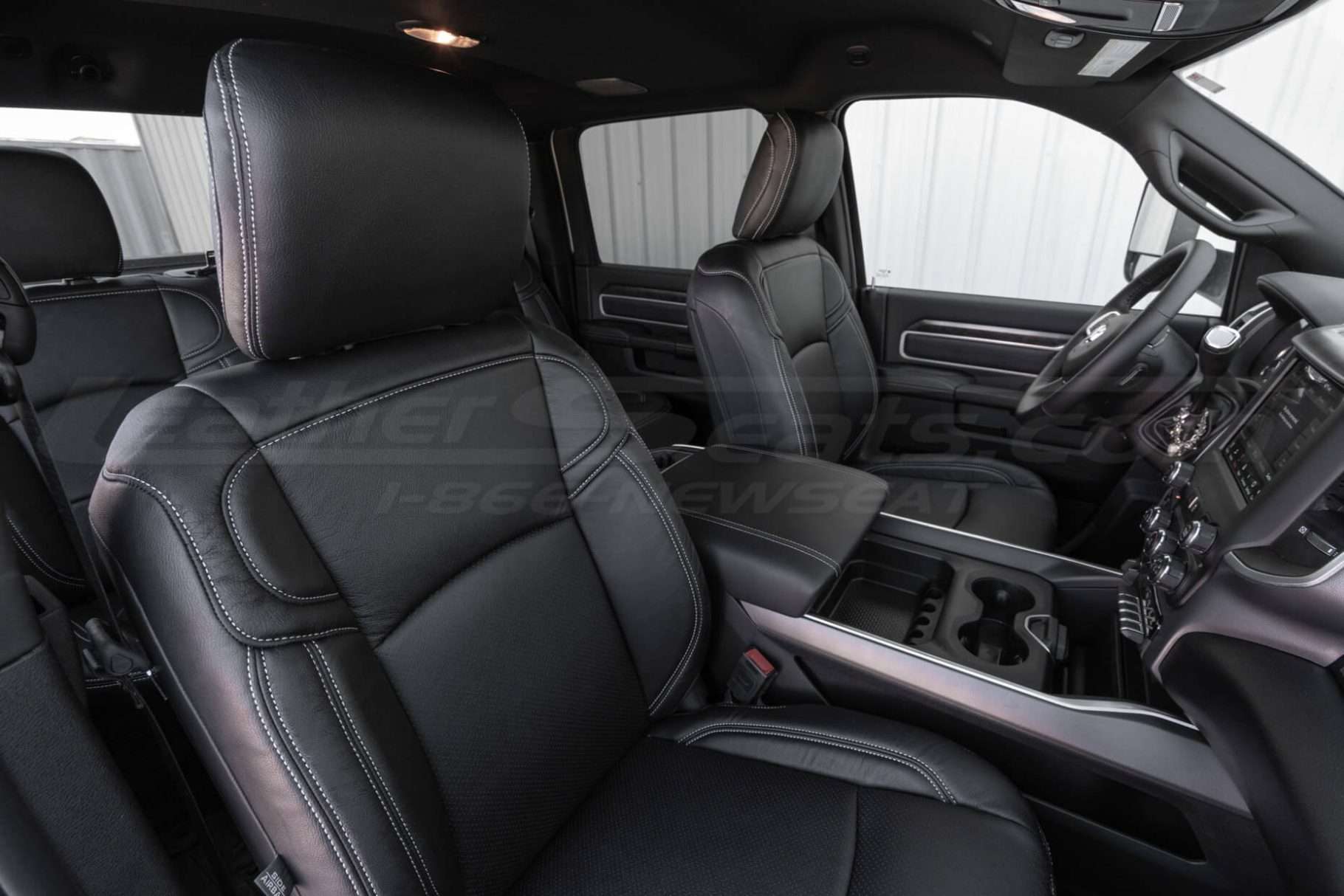 Front passnger side backrest and headrest section for dodge ram