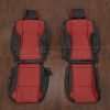 2015-2023 Dodge Charger LEather seat upholstery kit - Black/Cardinal - Front seat uphosltery