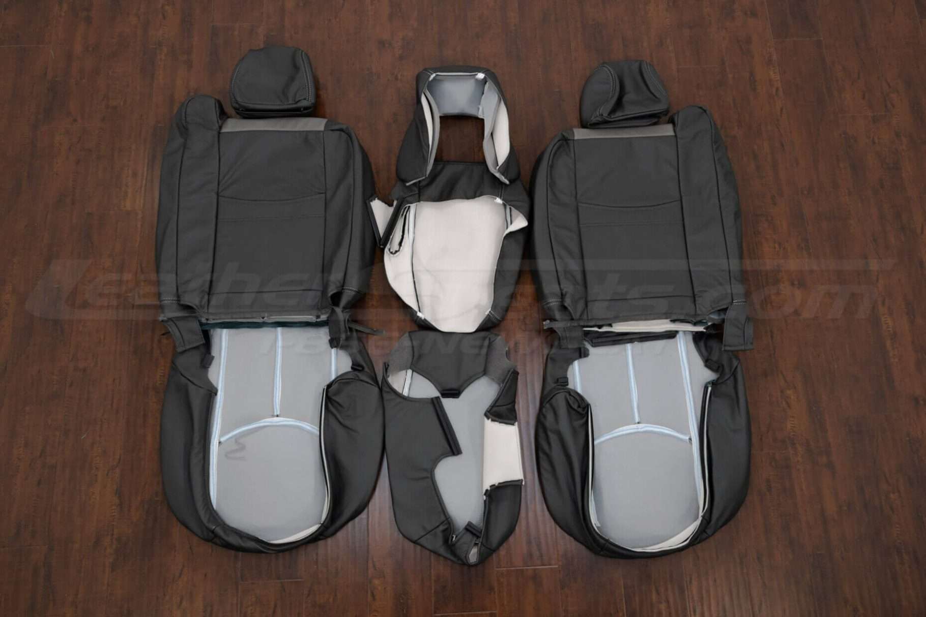 Back view of front row upholstery