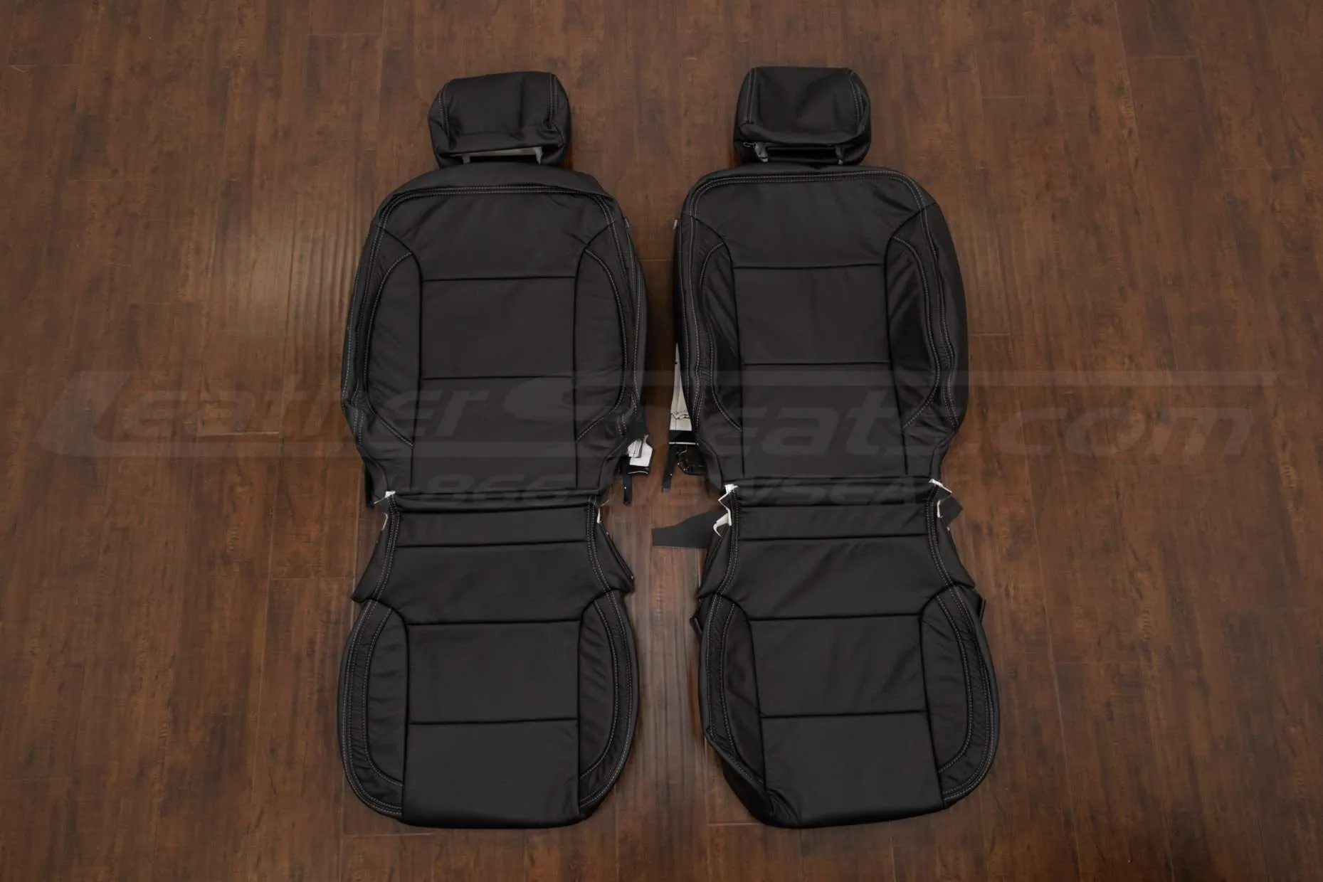2016-2020 GMC Yukon Leather Seat Interior Kit - Black - Front seat upholstery