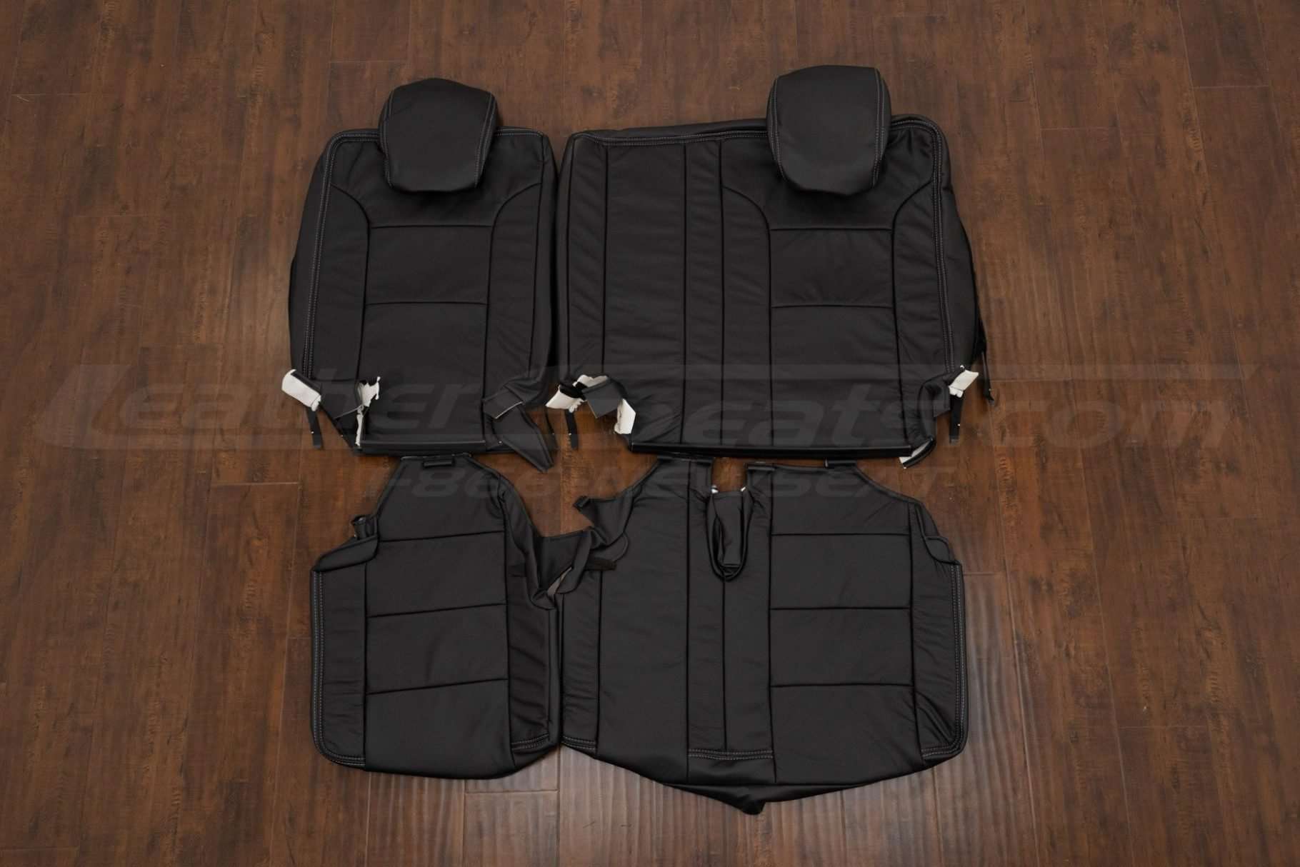 GMC Yukon 3rd Row leather upholstery in Black