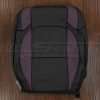 Jeep Wrangler JL Front back upholstery in Black with Purple Wings