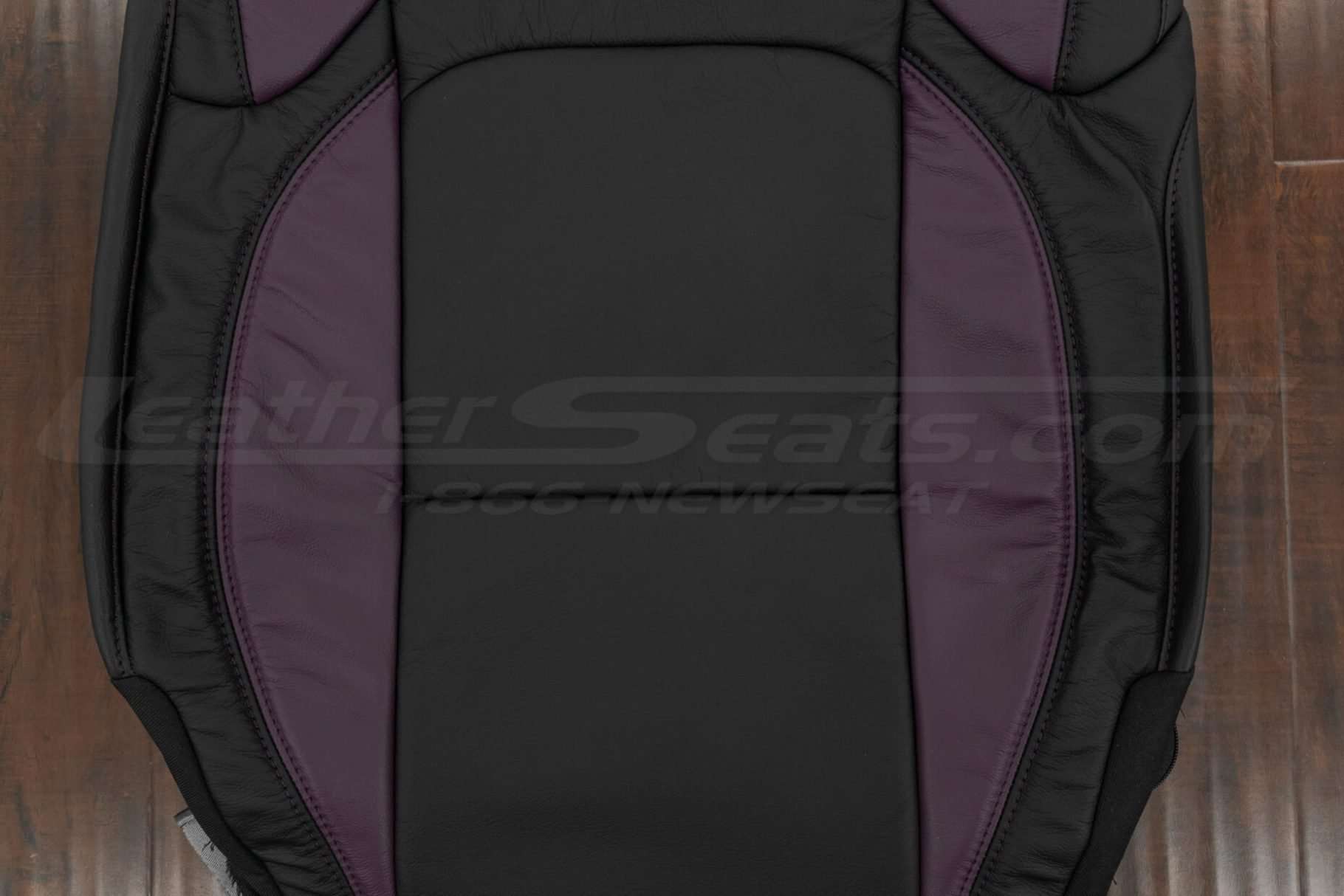 Insert section of backrest and Purple wings close-up