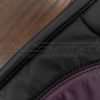 Contrasting stitching in Purple close-up