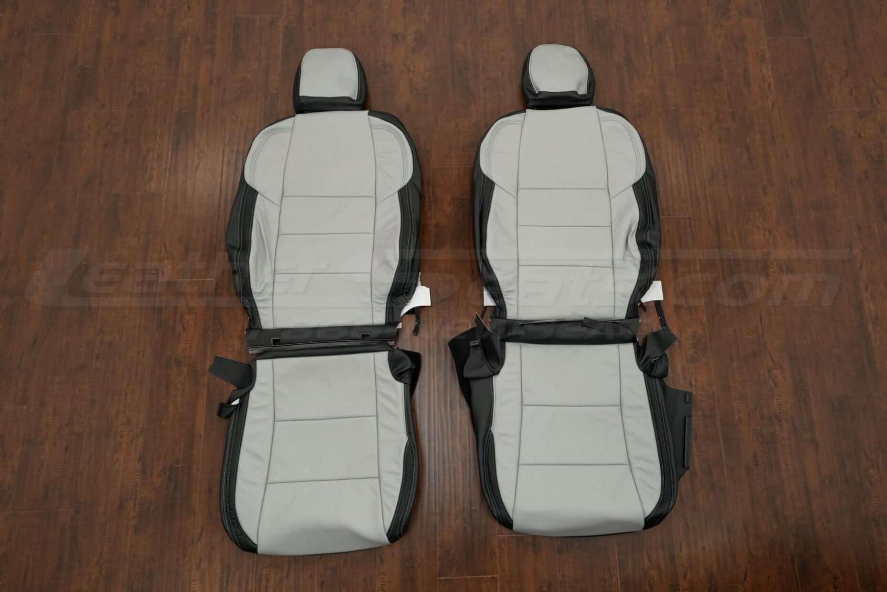 2013-2018 Toyota RAV4 Leather Seat Upholstery Kit - Black/Frost - Front seat upholstery