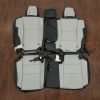 2013-2018 Toyota RAV4 XLE LEather Seat Interior Kit - Black/Frost - Rear Seat Upholstery w/ Armrest