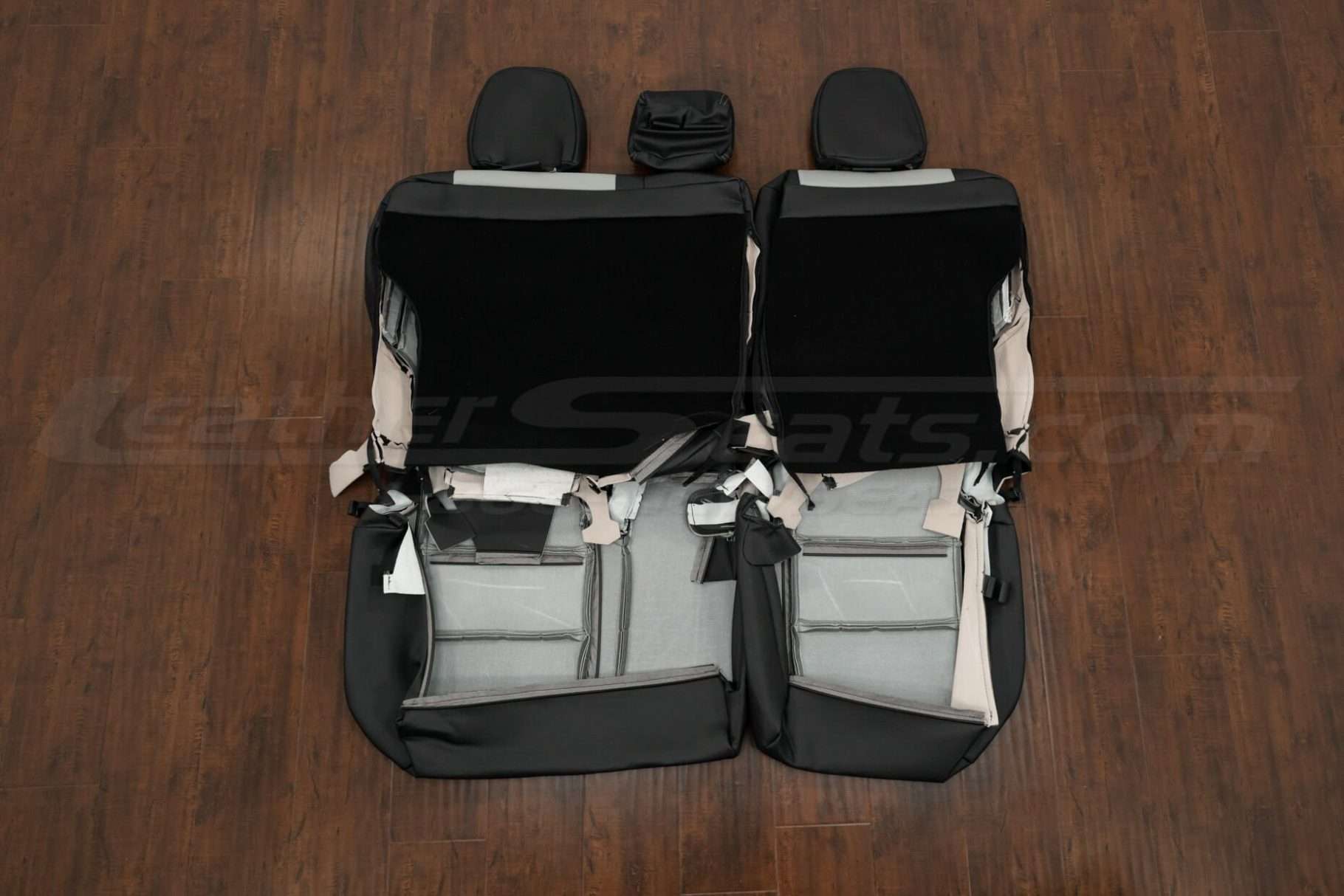 Rear seat uphosltery flipped