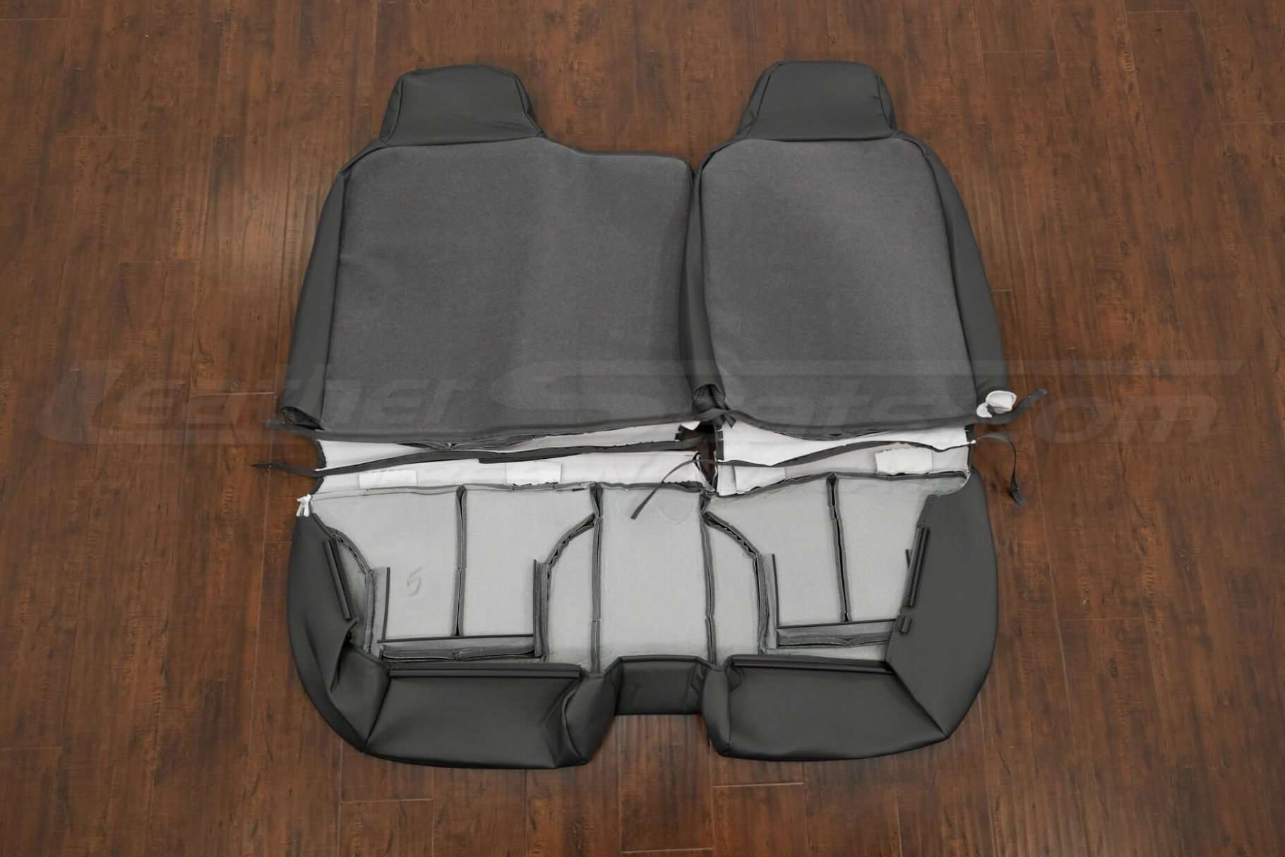 Rear seat upholstery flipped