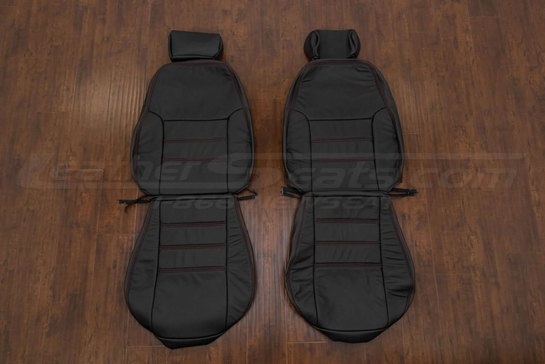 1999-2004 Ford Mustang GT Leather Seat Interior Kit - Black - Front seat upholstery