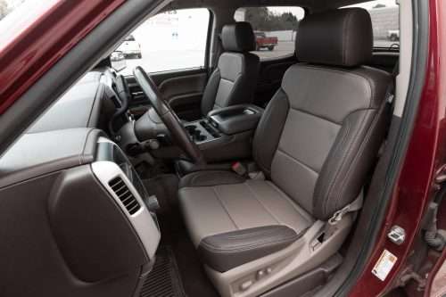 GMC Sierra with Installed two-tone leather seats in Coffee/Bristol - Featured Image