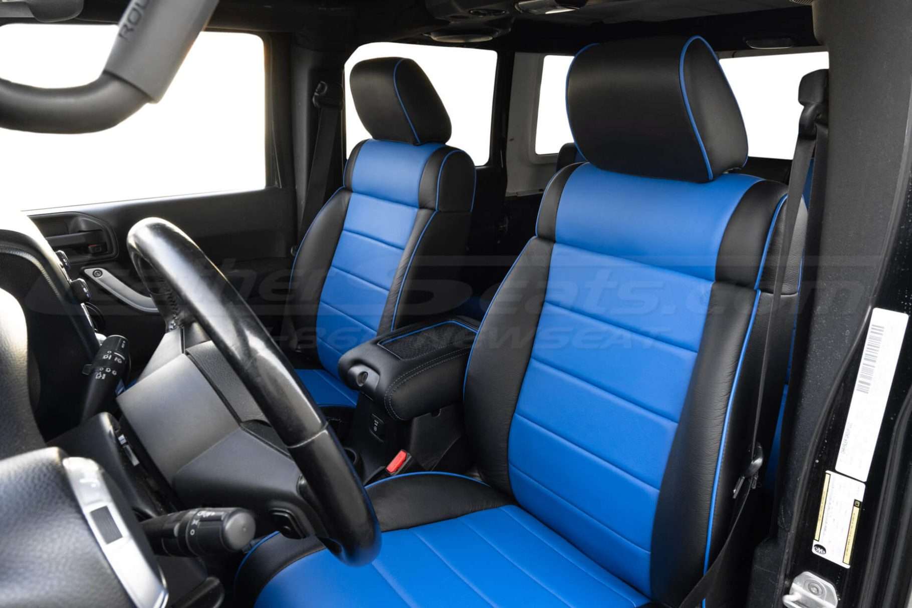 Backrest and headrest section of front driver seat