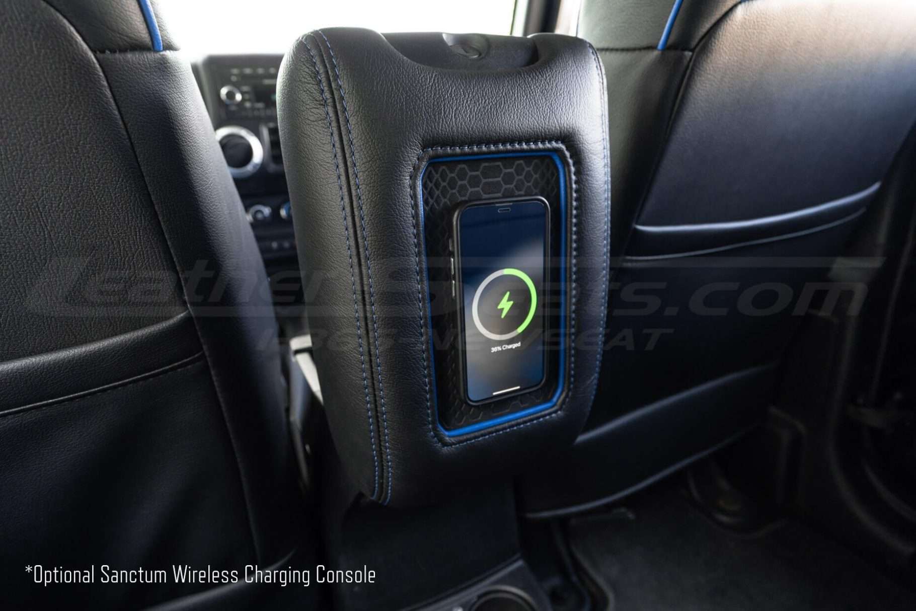 Optional Sanctum Wireless Charging Console with Magnetic charging pad