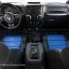 Leather Jeep Wrangler JK Interior with Wireless Phone Charging Center Console